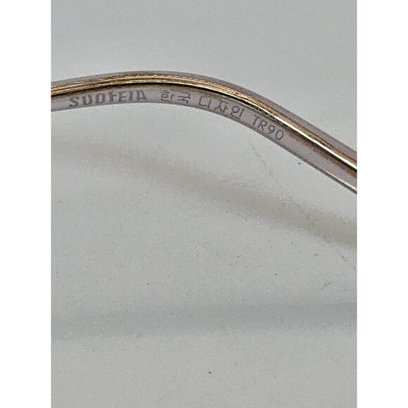 Sudfeia Eyeglasses TR90 S6280 48/22 143 C5 Vintage Gold women FRAMES ONLY! - Picture 5 of 11